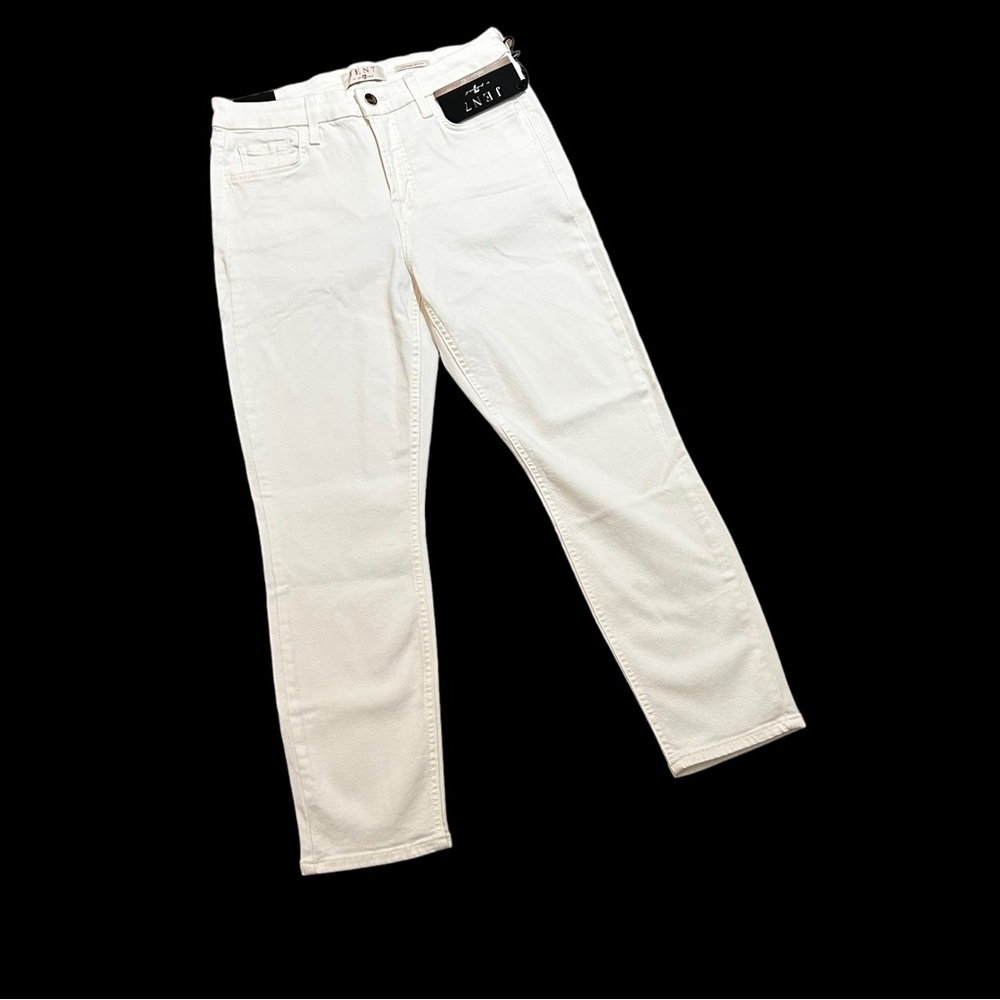 7 For All Mankind JEN7 Cropped Skinny Jeans New With Tags NWT Size 6 White - Picture 2 of 8